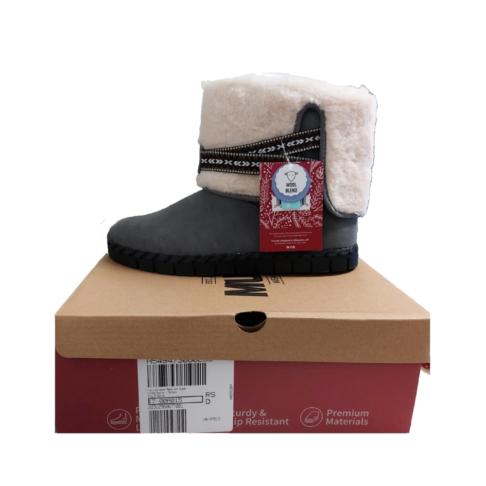 .MUK LUKS Women's Water Repellent Suede Flexi Montauk Boots Sz 9 NIB - Picture 10 of 10